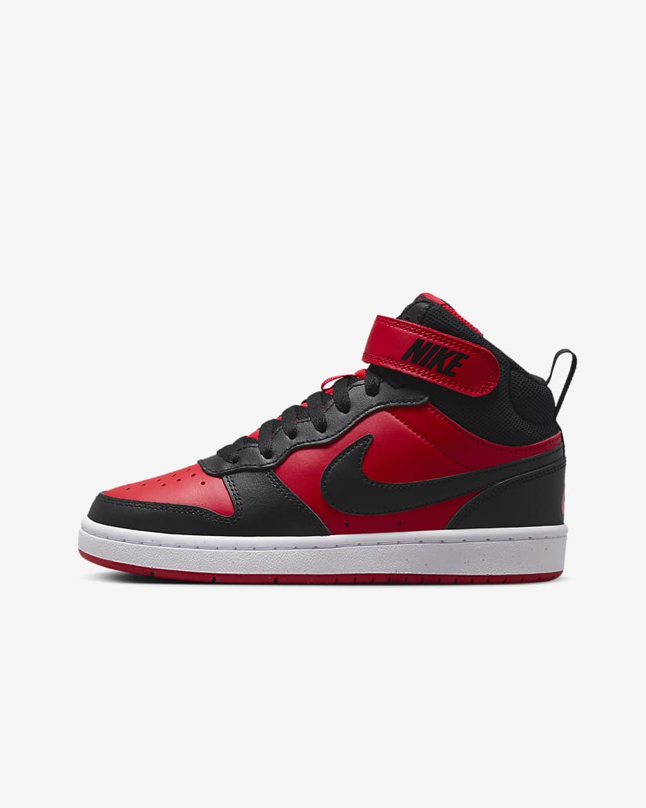 Red and black high top nikes on sale